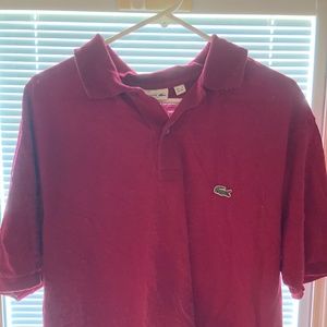 Men’s XXL maroon Lacoste polo